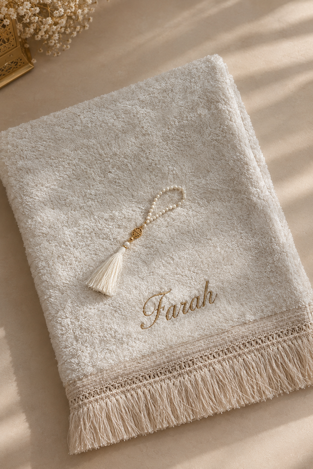 Tapis de prière personnalisé